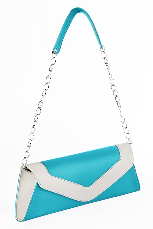 Pochette shop bleu turquoise